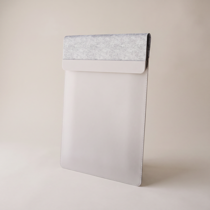 CarryDesk laptop sleeve standing upright on a neutral backdrop