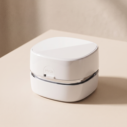 CleanPod Mini Desk Vacuum in white